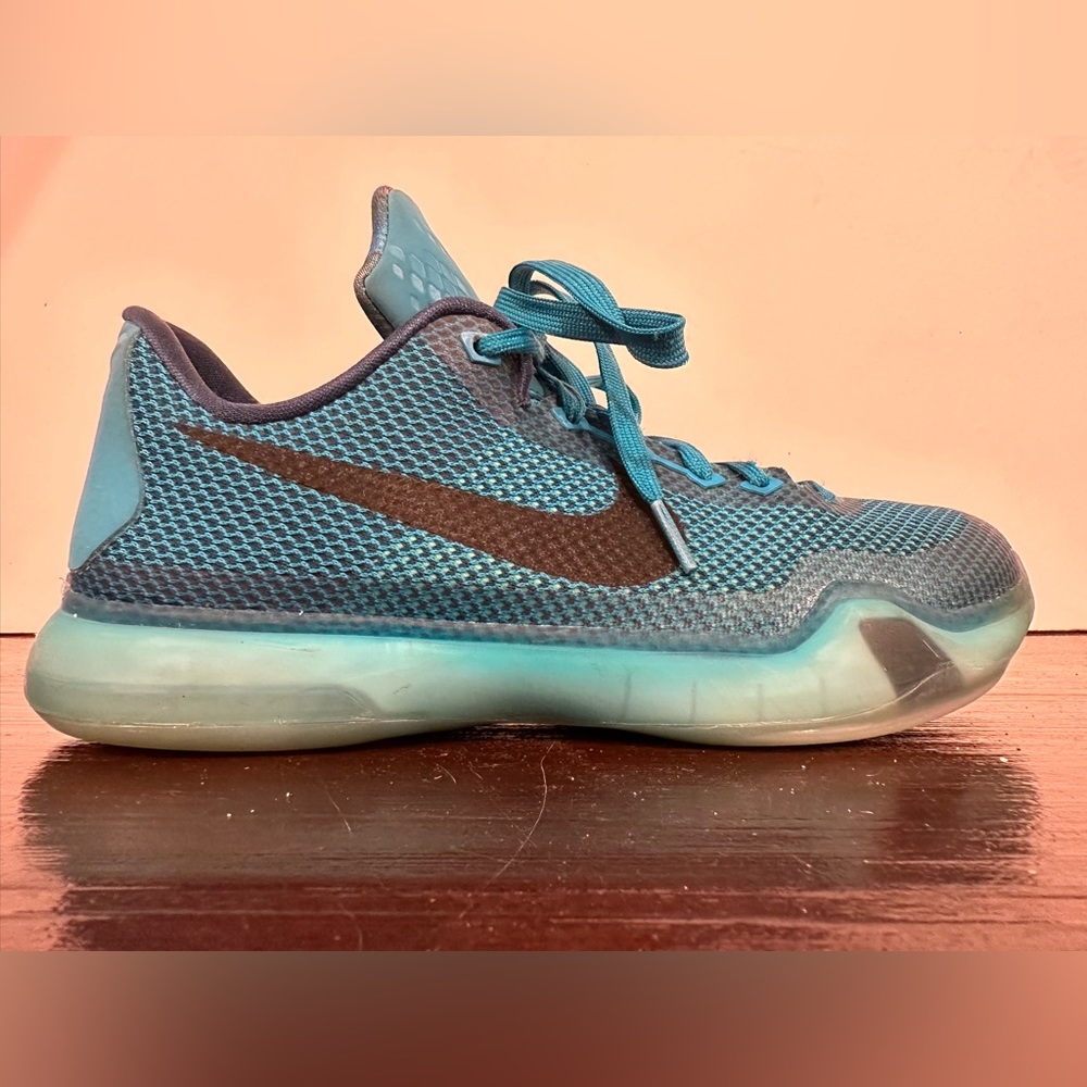 Nike Kobe X 10 5AM Flight (GS) Basketball Shoes 726067-403 Blue Lagoon/Blk 6.5Y